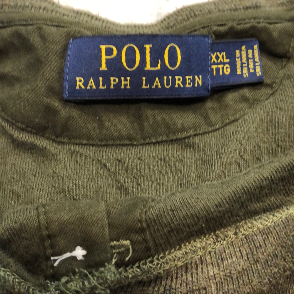 Polo Olive Green Henley shirt
